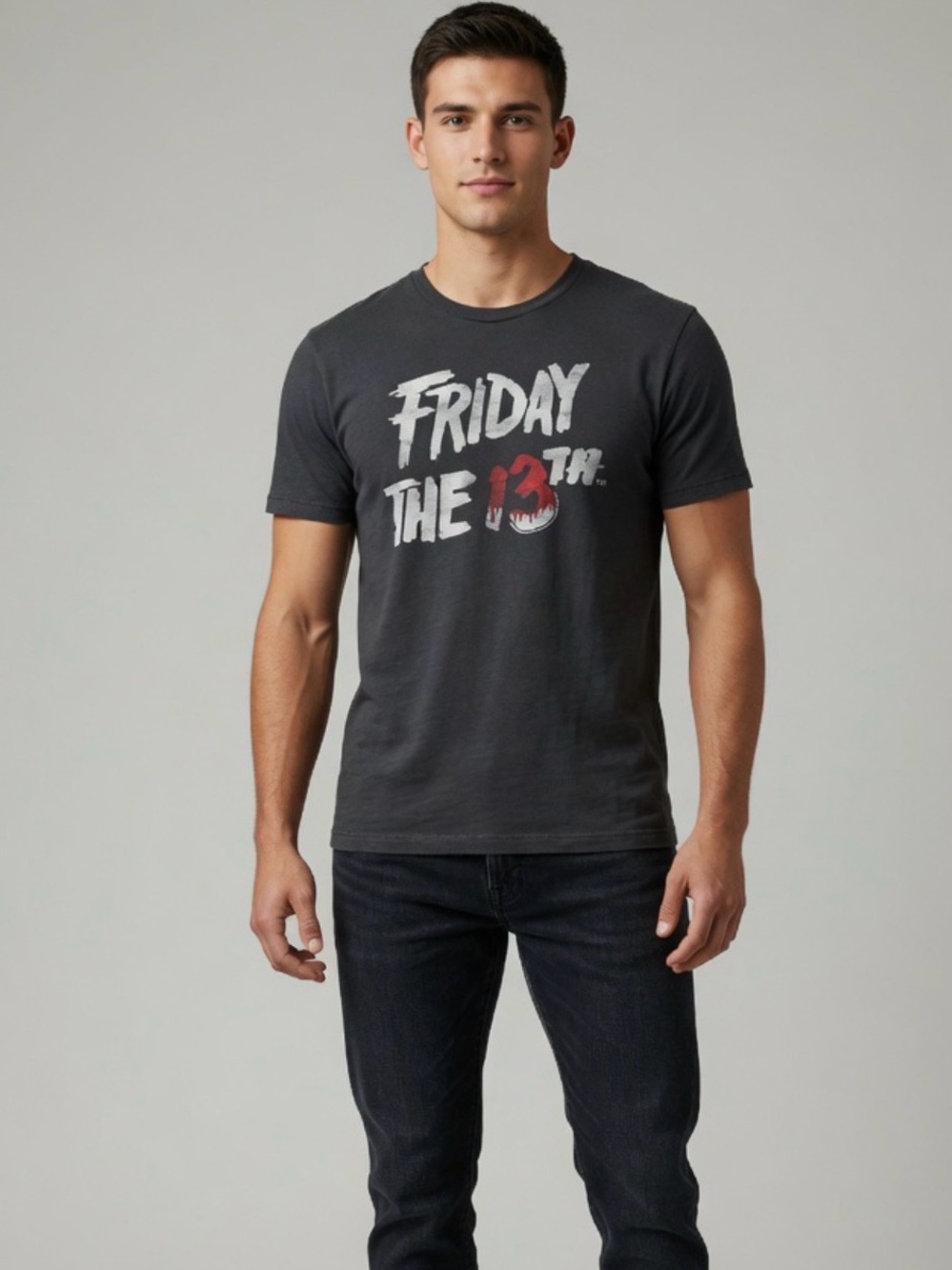 Abercrombie & Fitch Men’s Friday The 13th T-Shirt Crew Neck Short Sleeve Medium